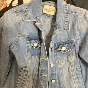 Denim crop jacket